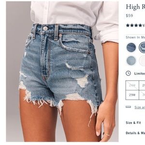 High rise mom shorts